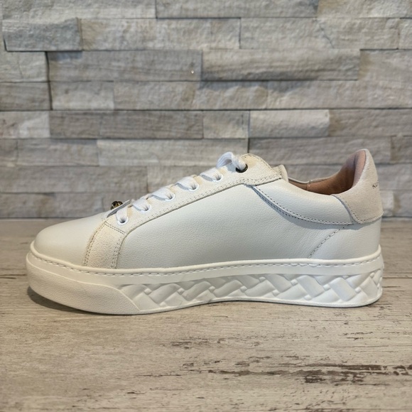 Kurt Geiger London Womens 40.5 Kensington Leather/Suede Platform Cupsole Sneaker - Picture 9 of 13